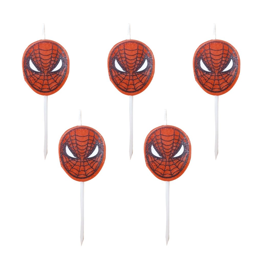 Spiderman Theme Birthday Candles - 5PC - Party and Festive Needs | Buy online on ZillyBuy