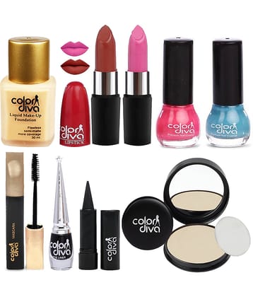 Color Diva Women Makeup Combo Set of 9, GC548 Makeup Kit Pack of 9 97