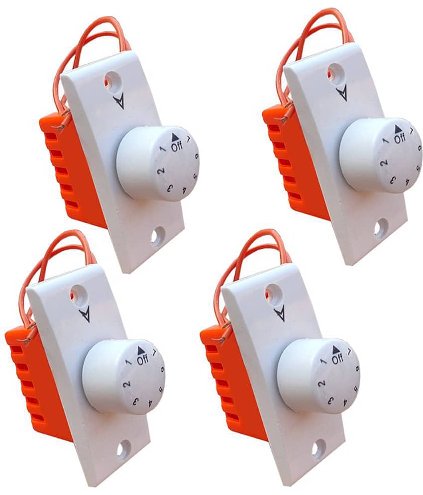 HIRU Fan Regulator -7 Step Fan Regulator for Home & Office (Non Modular,Pack of 4)