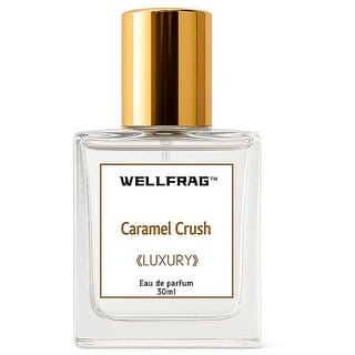 Caramel Crush Eau De Parfum | Long-Lasting Sweet Vanilla Fragrance for Men & Women | Luxury Unisex Perfume Spray in Elegant Glass Bottle with Gold Cap | Travel-Friendly Daily Perfume - 30ML
