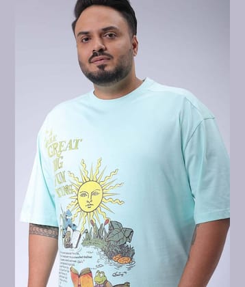 HARDSODA Cotton Relaxed Fit Printed Half Sleeves Men's Round T-Shirt - Green ( Pack of 1 )
