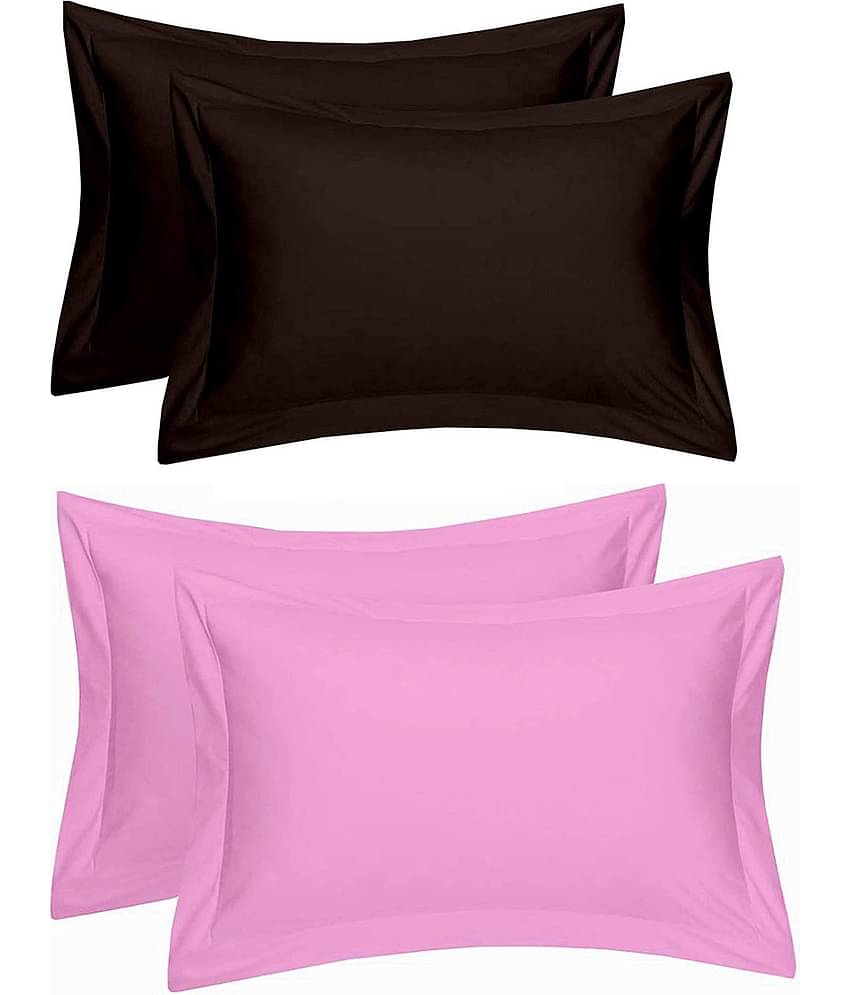 MAHALUXMI COLLECTION Pack of 4 Multi Pillow Cover