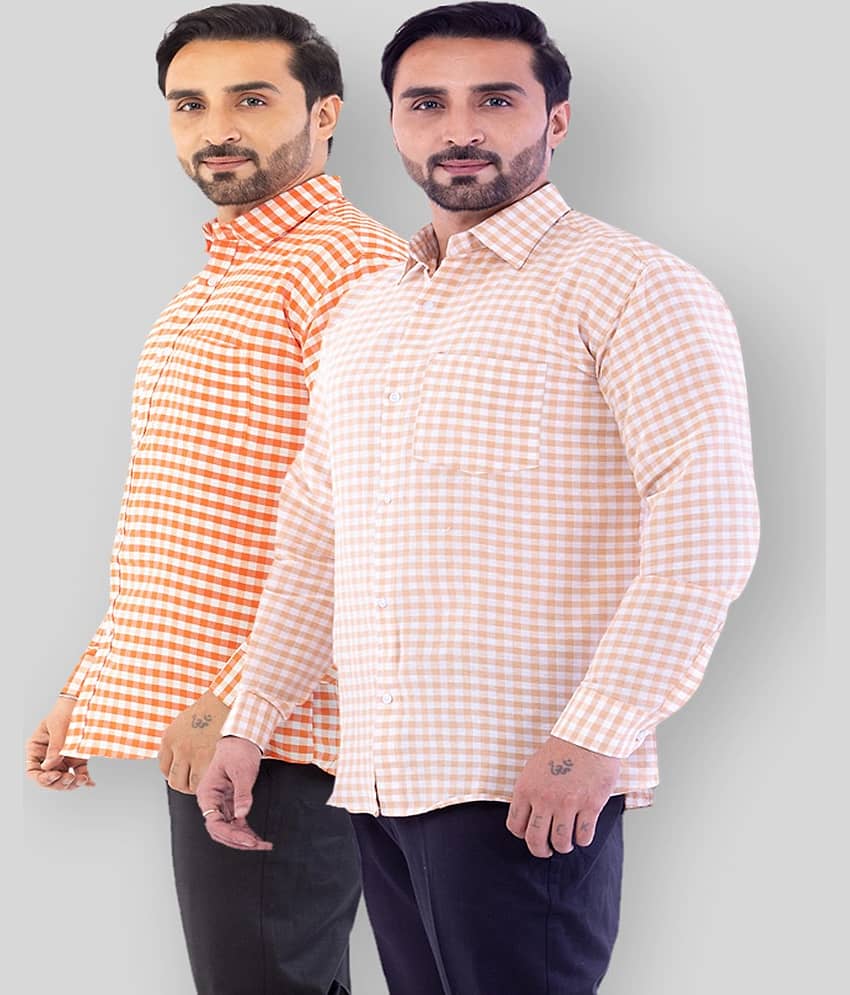 DESHBANDHU DBK - Multicolor Cotton Regular Fit Men's Casual Shirt (Pack of 2 )