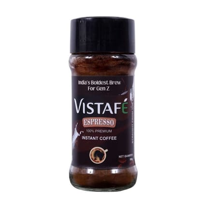 Vistafe Strong Espresso Instant Coffee for Bold Taste
