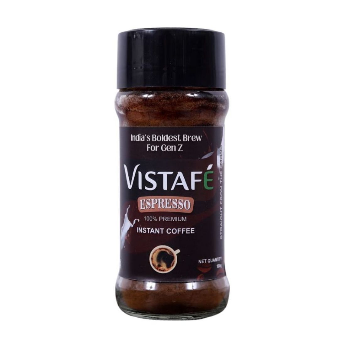 Vistafe Strong Espresso Instant Coffee for Bold Taste