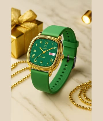 Versatile Mint Green Silicon Analog Men's Watch