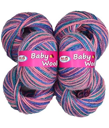 M.G ENTERPRISE 100% Acrylic Wool M15 (Pack of 6) Baby Wool Wool Ball Hand Knitting Wool/Art Craft Soft Fingering Crochet Hook Yarn, Needle Knitting Yarn Thread Dyed … F C