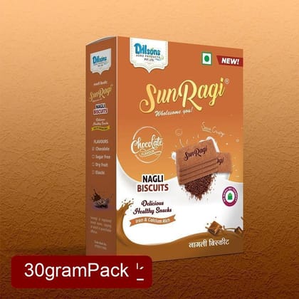 SunRagi Nagli Chocolate Biscuit (30g) | Healthy Ragi Cocoa Cookies | Guilt-Free Snacking SunRagi Nagli Chocolate Biscuit (30g) | Healthy Ragi Cocoa Cookies | Guilt-Free Snacking
