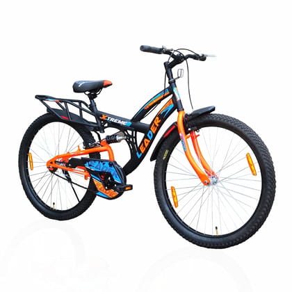 Leader Xtreme 26T Rear Suspension For MTB Rider 26 T Mountain Cycle (Single Speed, Black)