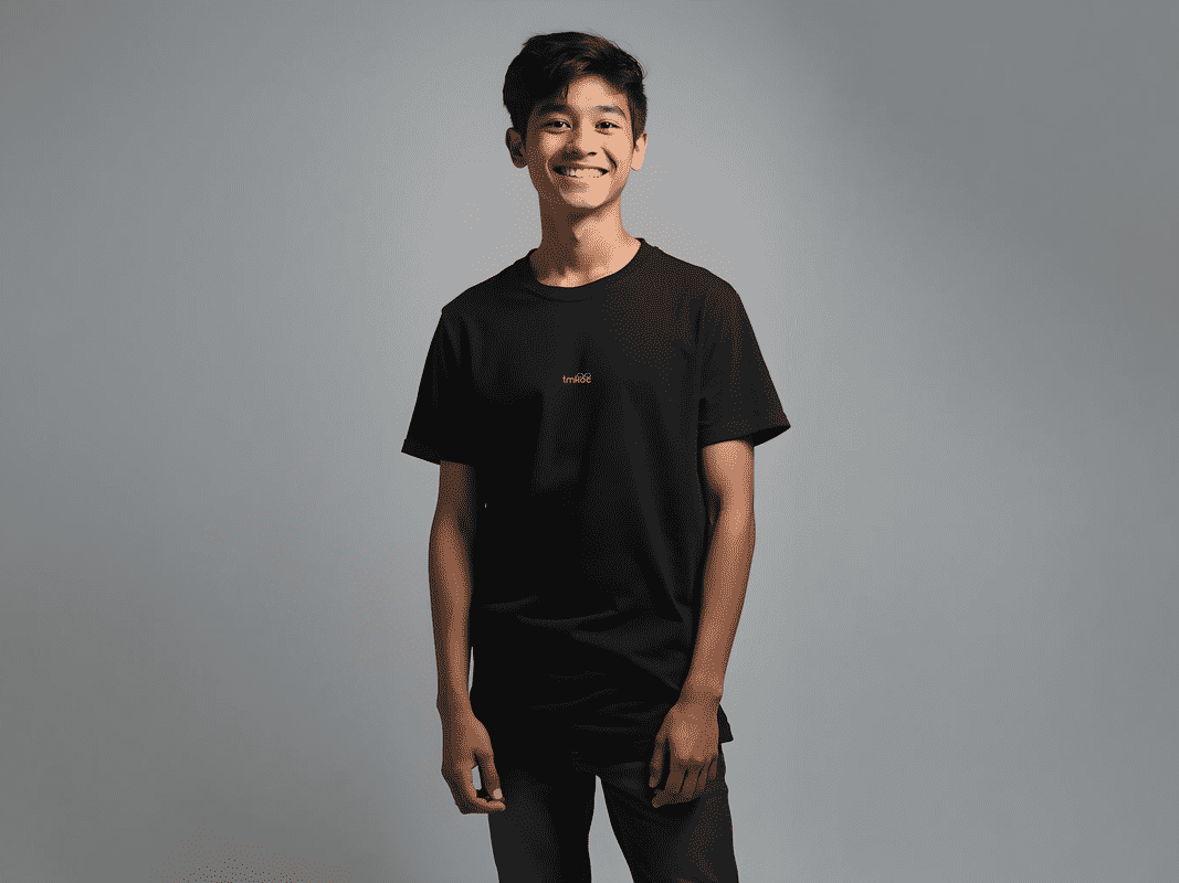 Taarak Mehta ka Ooltah Chashmah| Teens Black Printed Regular Fit T-Shirts (THENK YOU)