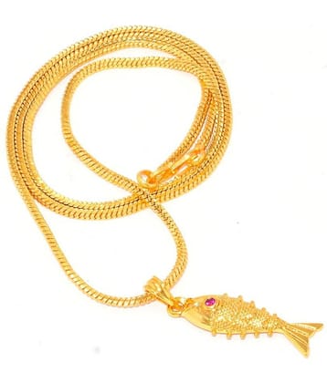 Jewar Mandi - Golden Pendant ( Pack of 1 )