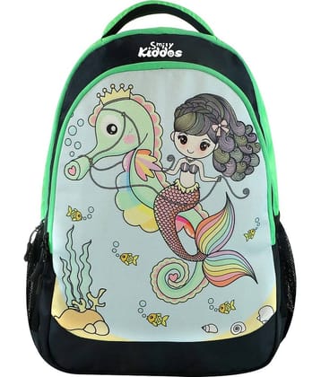 smilykiddos bag 25 Ltrs Green Polyester College Bag