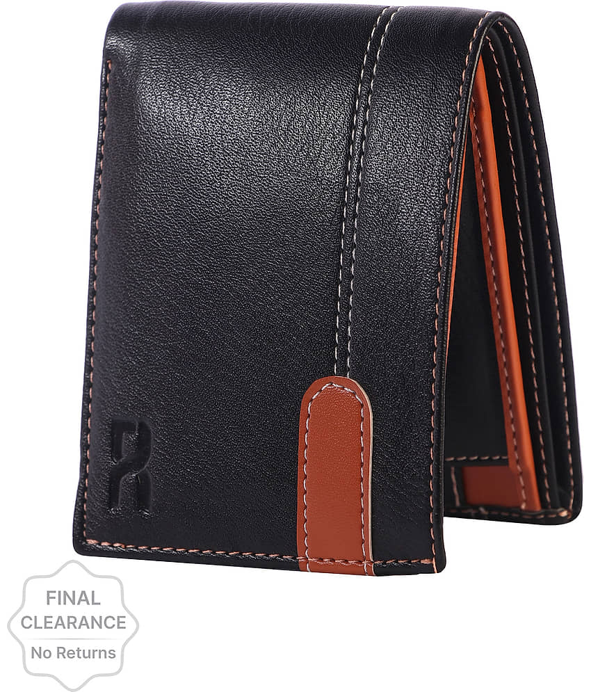 Dezire Crafts PU Embellished Men's Regular Wallet With 7 Slots For Card ( Black , Pack of 1 )
