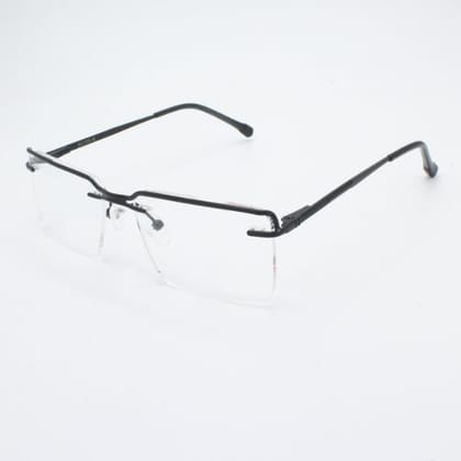 Lensoz Elite X Luxe Rimless Rectangle - Narrow - Black