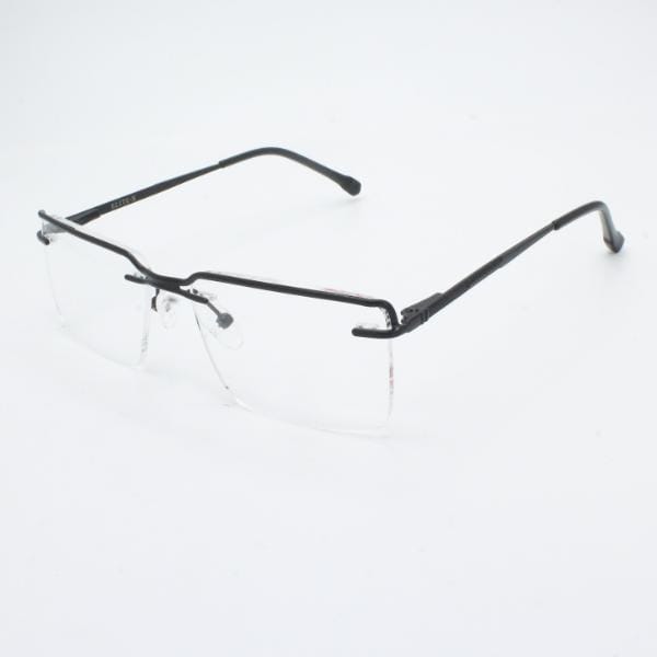 Lensoz Elite X Luxe Rimless Rectangle - Narrow - Black
