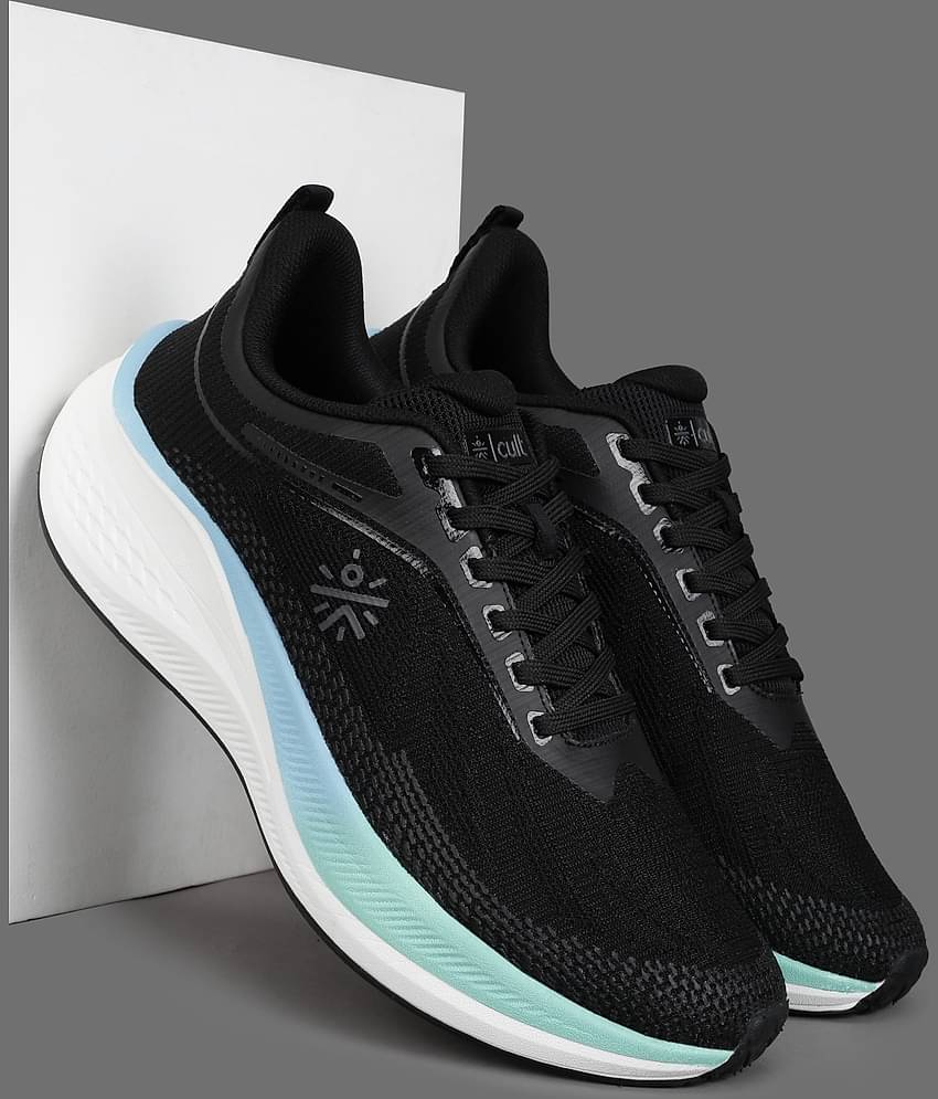 Cult Aeris Black Men's Sports Running Shoes
