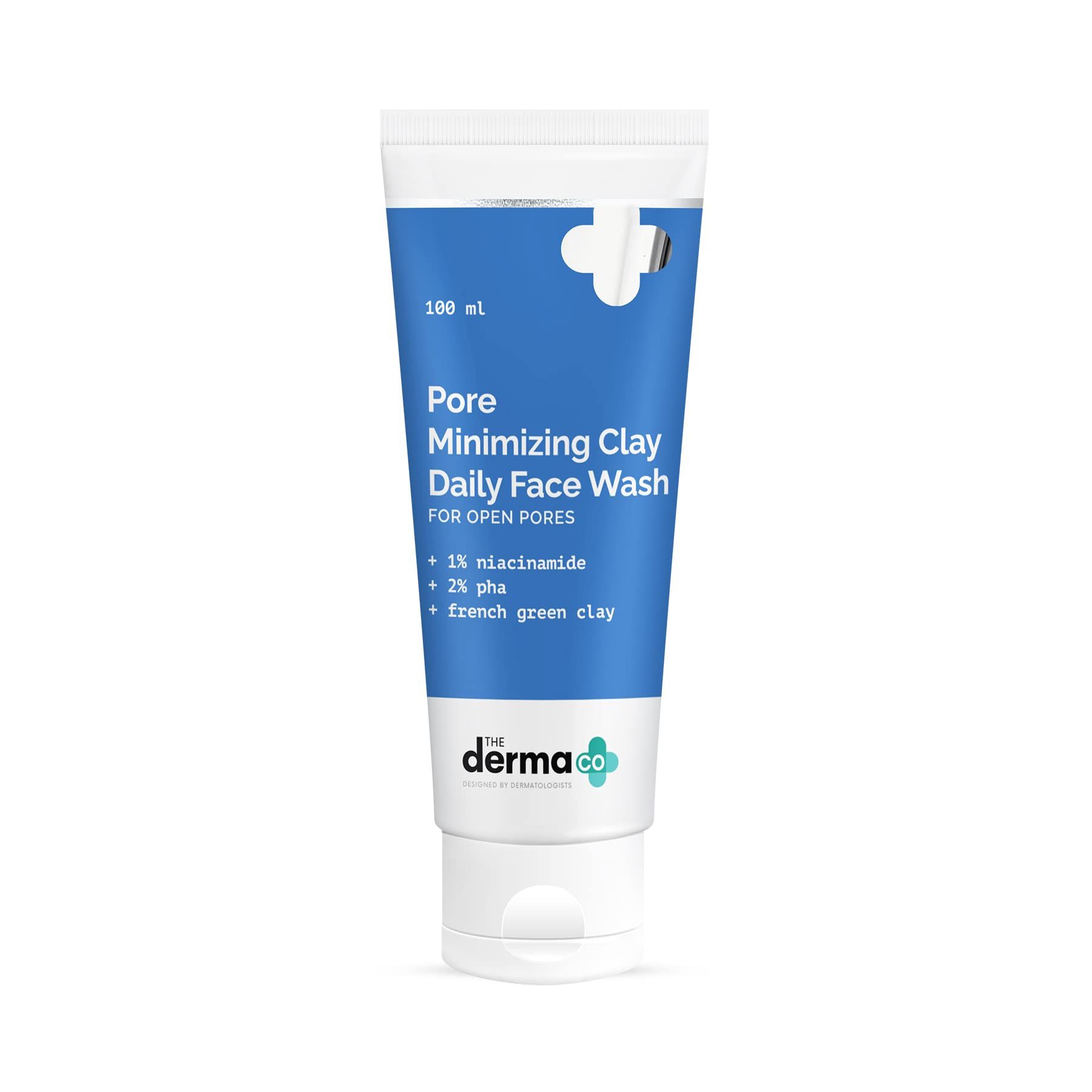 The Derma Co Pore Minimizing Clay Daily Face Wash with 1% Niacinamide & 2% PHA for Open Pores - 100 ml The Derma Co Pore Minimizing Clay Daily Face Wash with 1% Niacinamide & 2% PHA for Open Pores - 100 ml - 100 ml (Pack of 1)