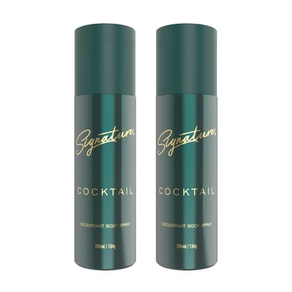 Signature Cocktail Deodorant Body Spray - Long-lasting (Pack of-2)