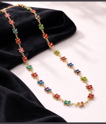 SHANKH-KRIVA Multi Color Metal Necklace ( Pack of 1 )