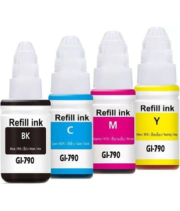 TEQUO 790 INK G2010 Multicolor Pack of 4 Cartridge for 790 INK Cartridge Pack Of 4 For Use Pixma G1000, G2000, G3000 Printers