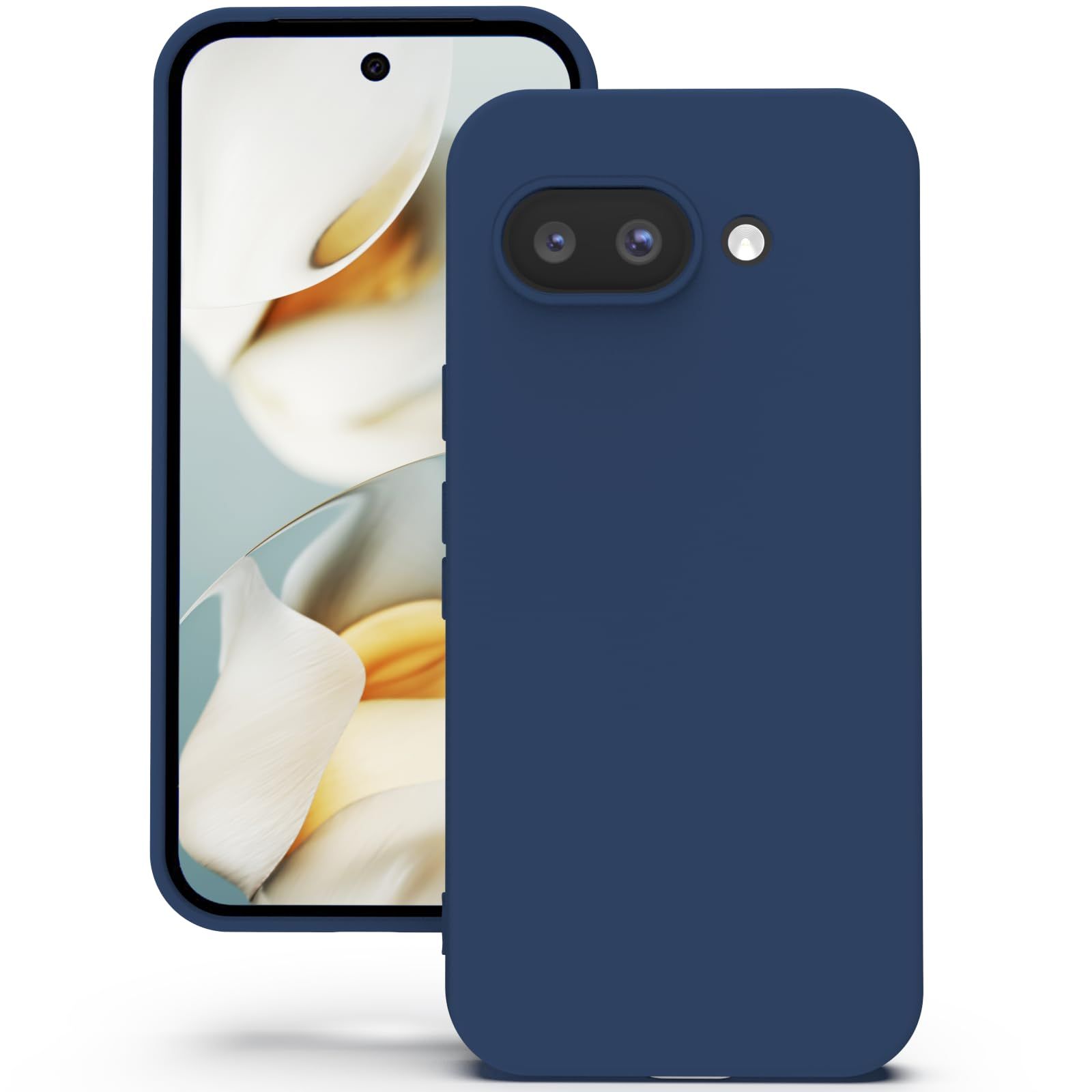 YATWIN Silicone Back Case for Google Pixel 9A, Soft-Touch Phone Back Cover for Google Pixel 9A - Dark Blue YATWIN Silicone Back Case for Google Pixel 9A, Soft-Touch Phone Back Cover for Google Pixel 9A - Dark Blue - Dark Blue / Google Pixel 9A