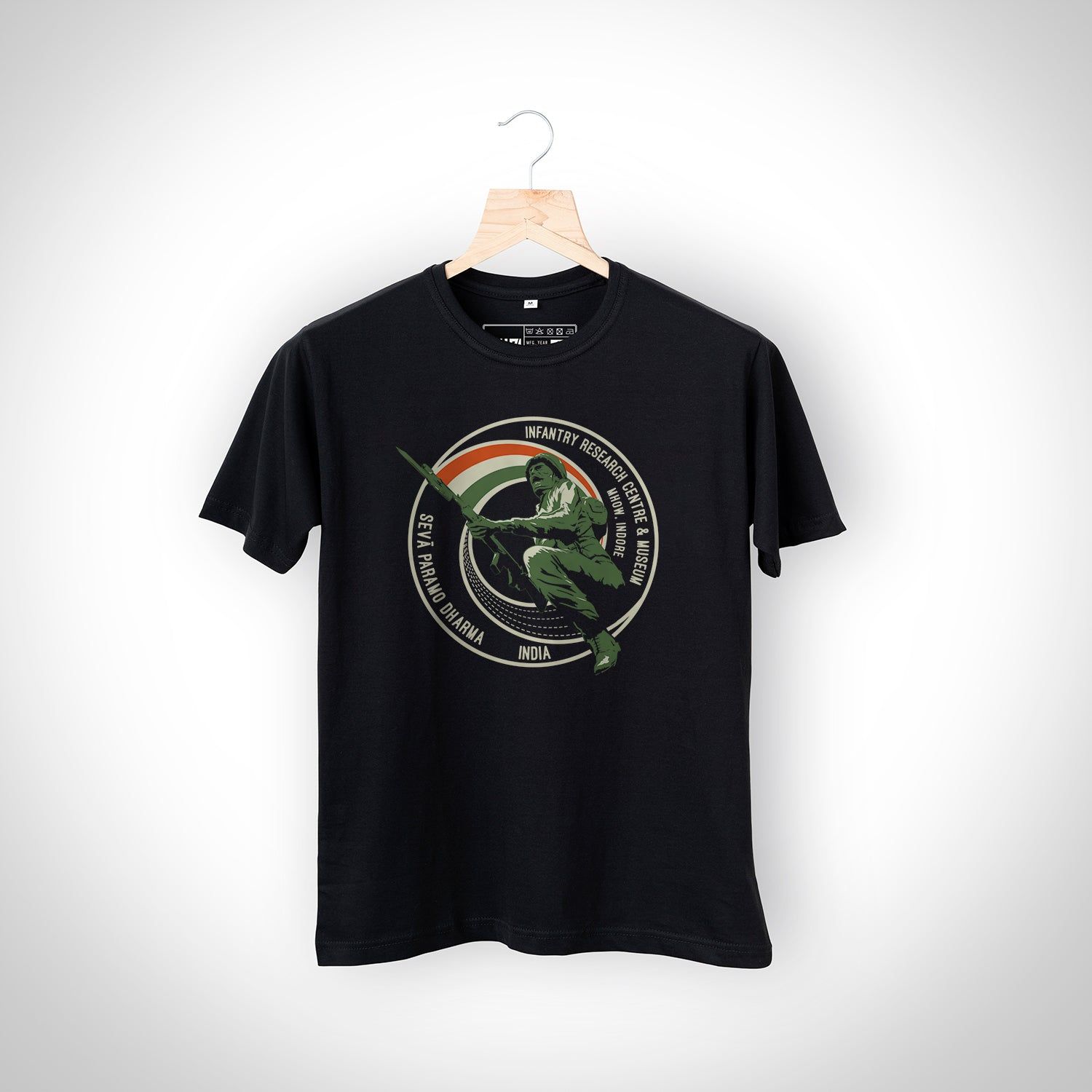 The Morbius Classic Black Infantry Logo T-Shirt-S
