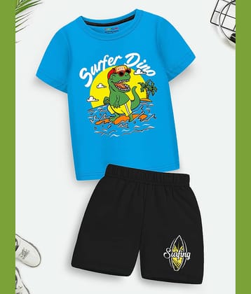 Trampoline Pack of 1 Boys Cotton Blend T-Shirt & Shorts Set ( Multicolor2 )