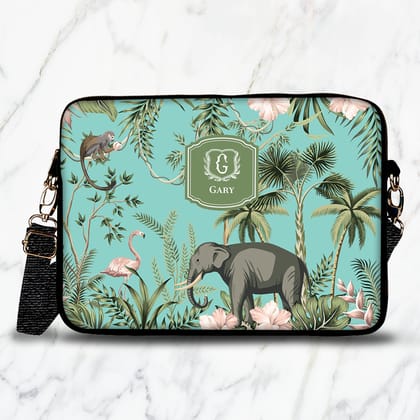 Savanna Wild Laptop Bag-Aqua / 13.3"