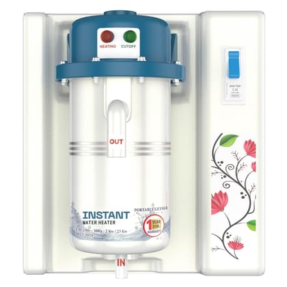 PADAR Instant Water Geyser 1L Portable Electric Water Heater | Hot Water in Just 6 Seconds Auto Cut Off | Durable ABS Plastic Body | for Home, Hotel, Kitchen(Multicolor) (1LTR-MCB, Multicolor) PADAR Instant Water Geyser 1L Portable Electric Water Heater 