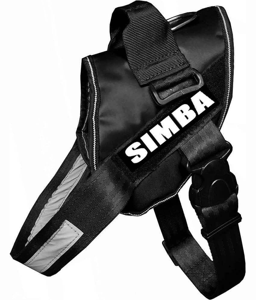 Petshop7 Black Harness ( Large )