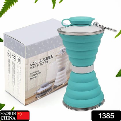 Silicone Collapsible Water Bottle for Camping & Sports (BPA Free, Leak Proof)