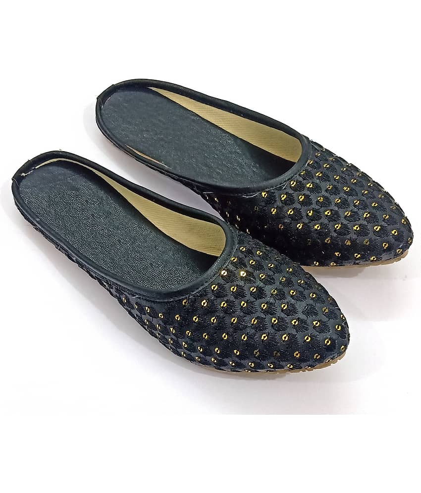 Apratim - Black Women's Mules