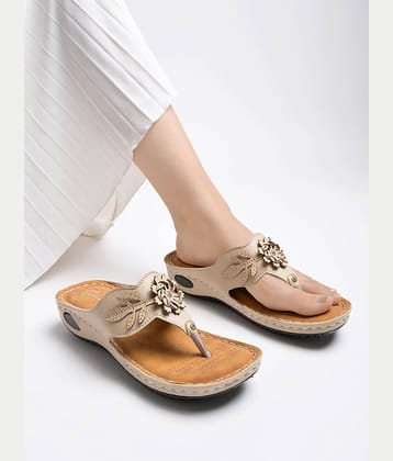 Shoetopia Gold Flats