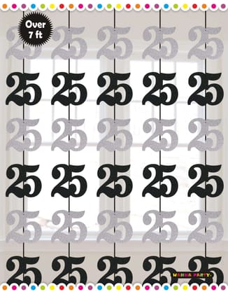 25th String Decoration 7FT - 6PC
