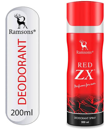 Ramsons - RED ZX Deodorant Spray Body Perfume For Men Long Lasting Body Spray 200 ml (Pack of 1)