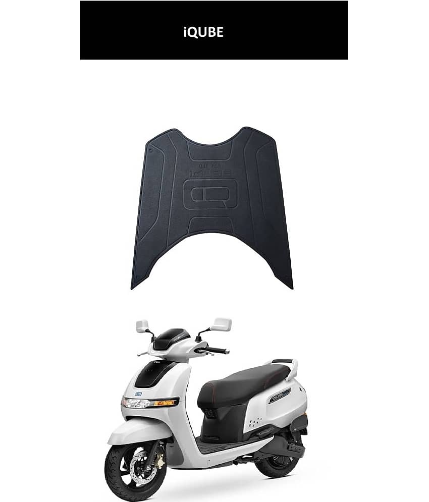 Autoxygen Anti skid Scooter/Scooty Foot Mat Rubber Floor Mat Accessories for IQUBE