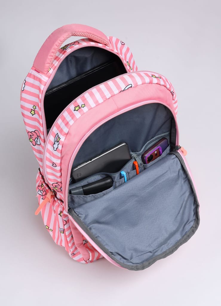 PB Pearlbags Polyester Water Resistant Casual Backpack With Laptop Sleeve For School,college & Office For Boys and Girls,Men & Women