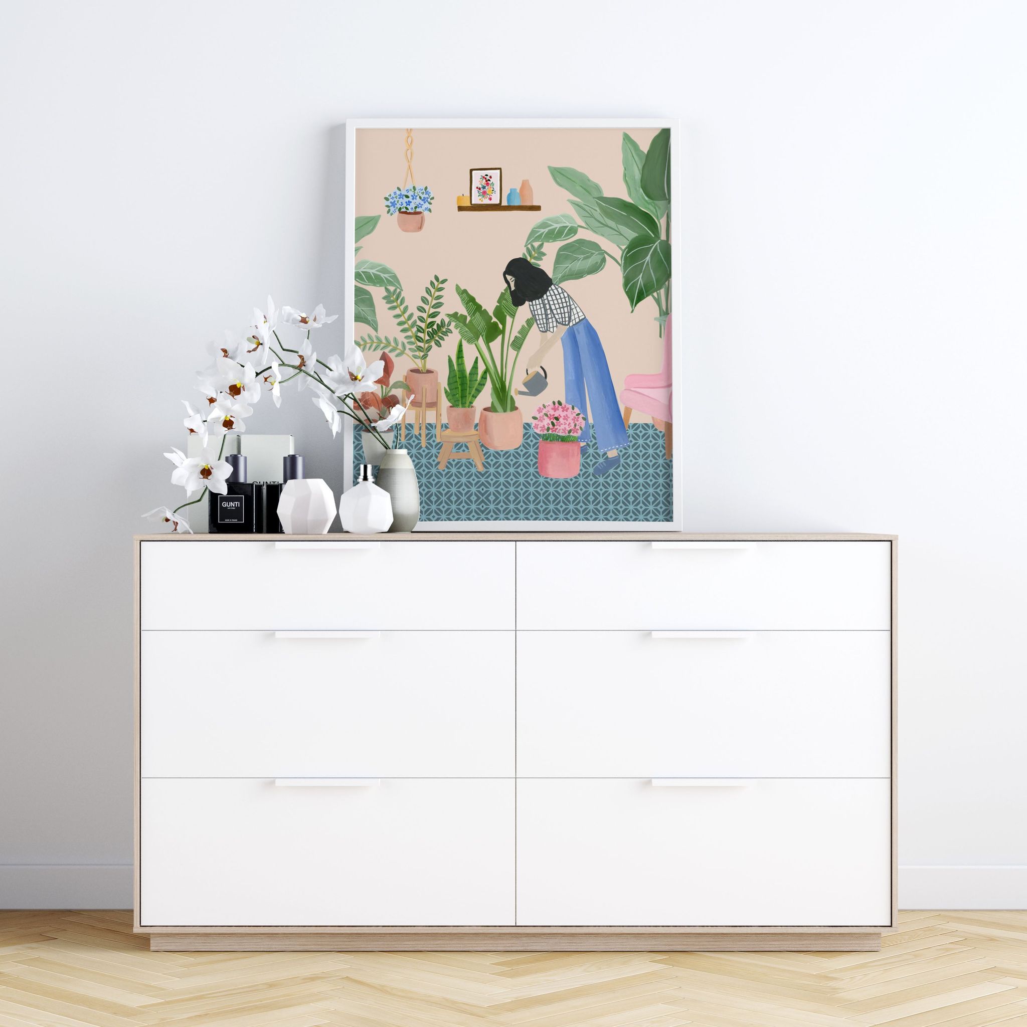 Mindful Living Wall Art Frame-8 X 10 inches / White Frame