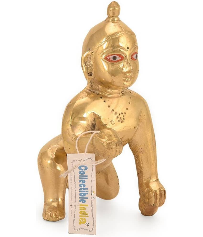 Collectible India Laddu Gopal Brass Idol