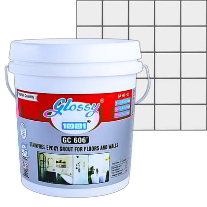 1001 GC 606 Stainfree Epoxy Grout for Floors and Walls, Professional-grade Solution for Both Residential and commercial spaces, Stain Resistance and Water Resistance. (Slate Grey, 5kg)