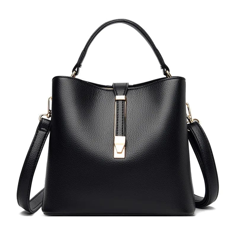 Shiny Vegan Pu Leather Women Shoulder Tote Handbag Ladies Sling Bucket Bags Luxury Hand Bag