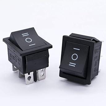 DPDT 16 Amp 6 Pins Mini Toggle Switch - 3 Position ON/Off/ON for Car, Auto, and Boat (Pack of 5) DPDT 16 Amp 6 Pins Mini Toggle Switch - 3 Position ON/Off/ON for Car, Auto, and Boat (Pack of 5)