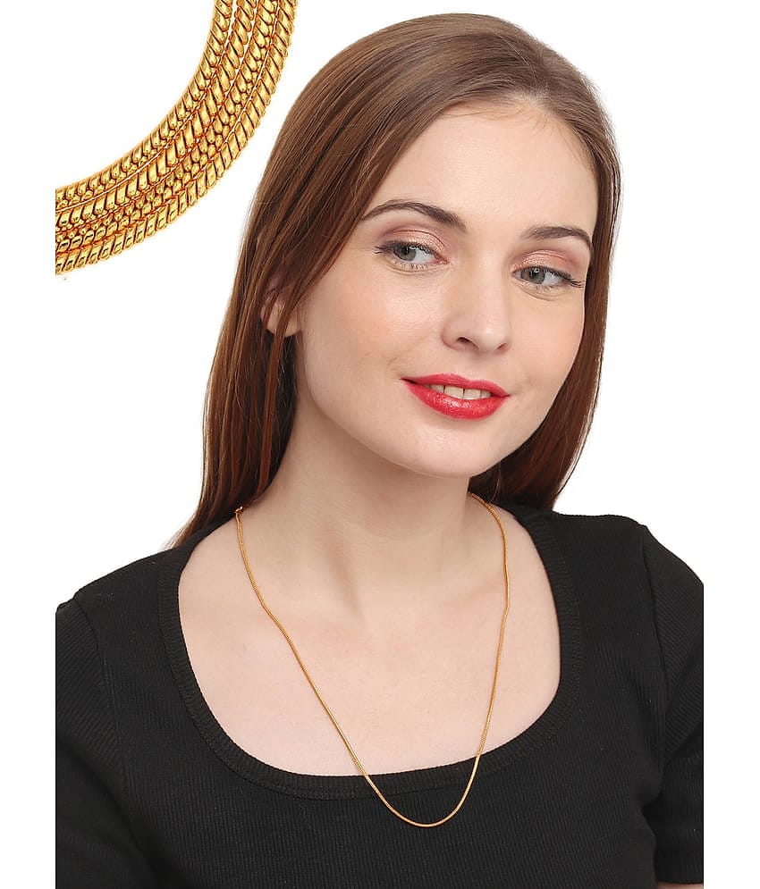 AanyaCentric Gold Plated Chain ( Set of 1 )