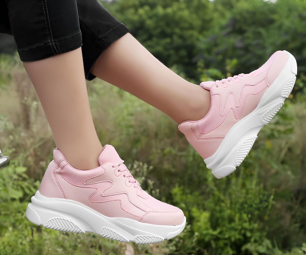 Latest Fancy Women’s Pink Casual Sneakers|Sports Shoes For Girls & Women