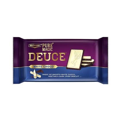 Britannia Pure Magic Deuce White Choco Biscuits 60 Gms