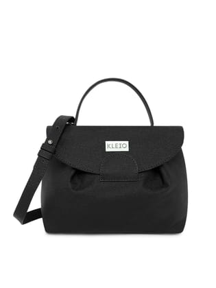 Vegan Satchel Sling (M)-Black