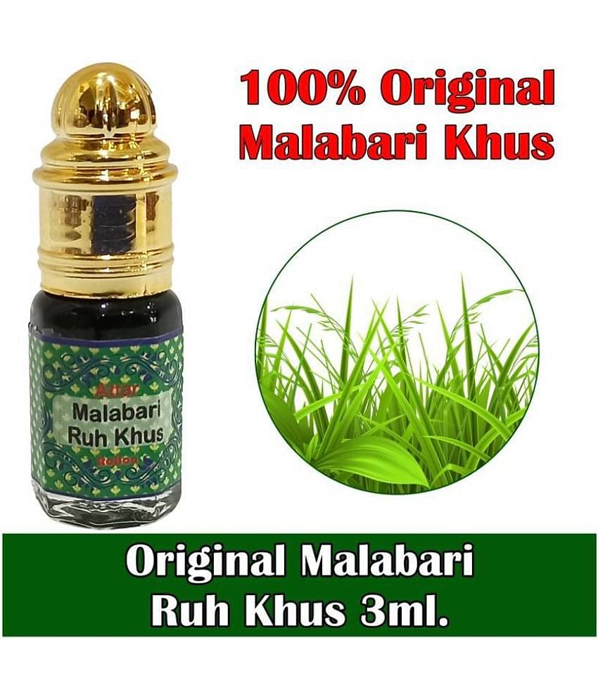 INDRA SUGANDH BHANDAR - Malabari Ruh Khus Attar For Men & Women 3ml Pack Of 1