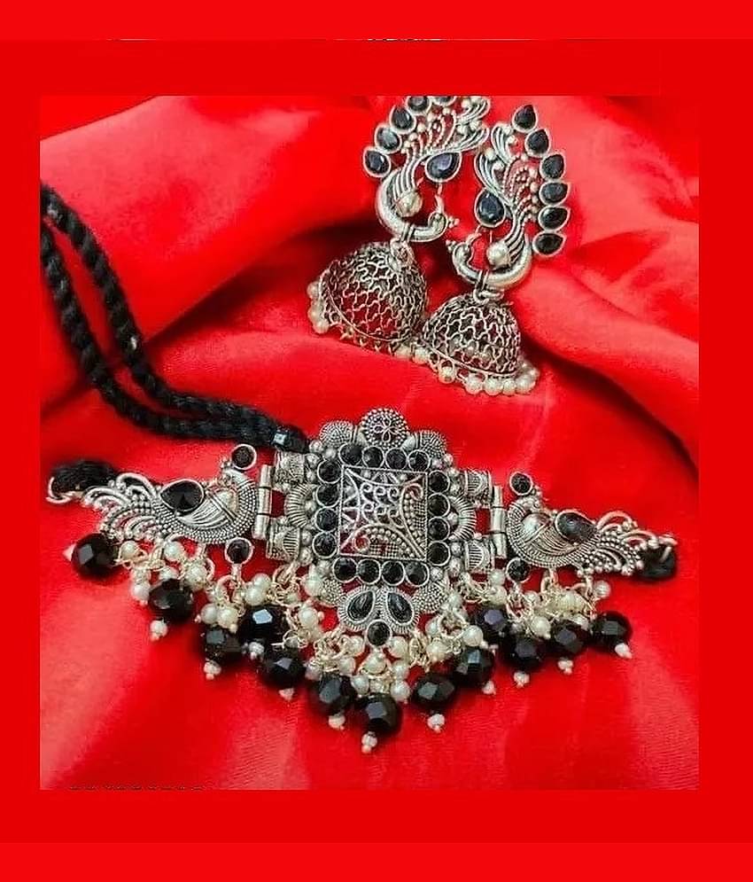 Samridhi DC Silver Alloy Necklace Set ( Pack of 1 )