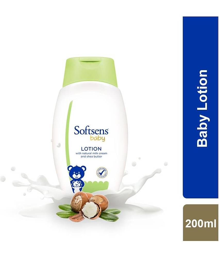 Softsens Baby Nourishing Lotion, 200ml with Milk Cream & Shea Butter For Face & Body Kids