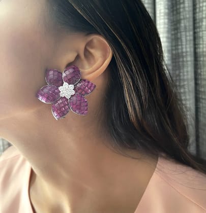 Rue Studs (Purple)